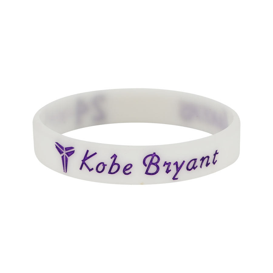 Star Concave Thickened Silicone Kobe James Basketball Bracelet - Kobe-Luminous White MegaBDM