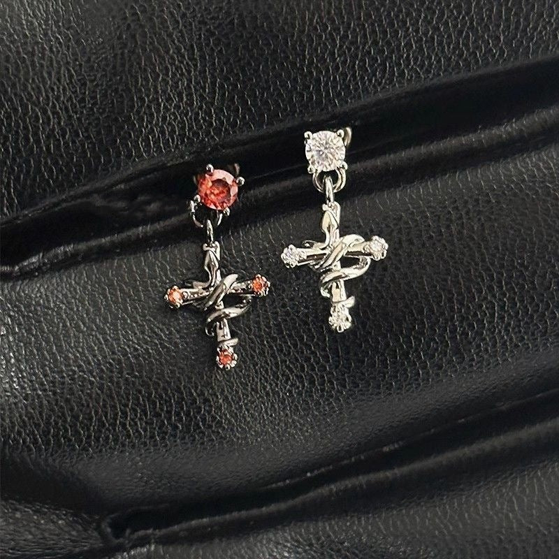Bone Small Versatile Butterfly Design Pin Stud Earrings - 23#-Ear Bone Stud-Single-Black MegaBDM