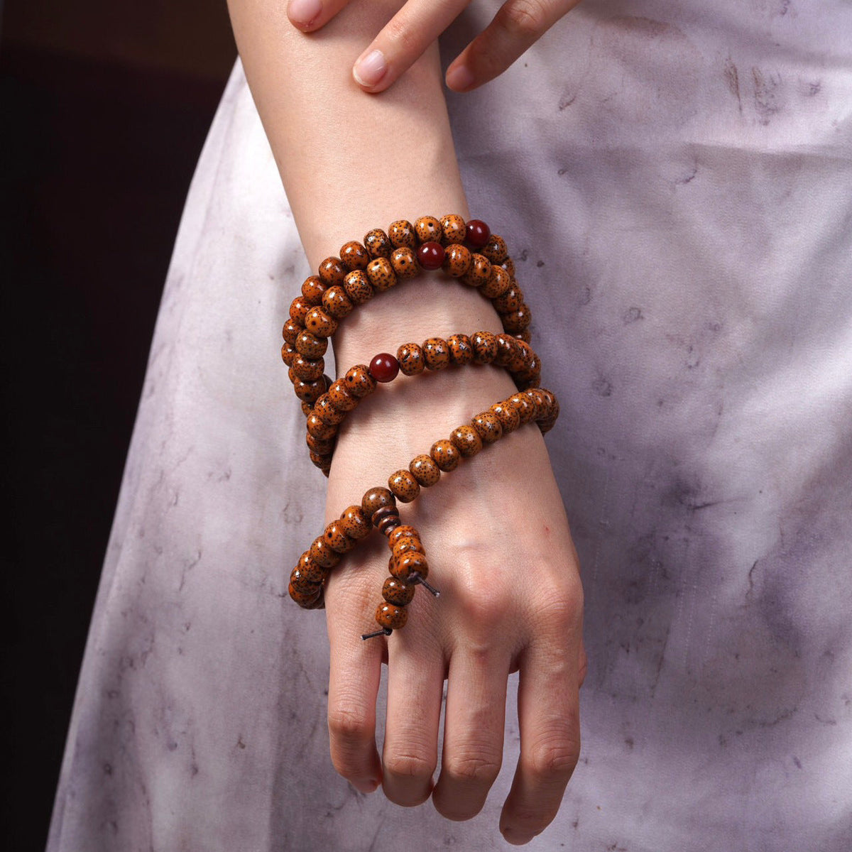 Women's & Men's Bodhi Old Seeds Round Beads Seed Original Rosary Bracelet MegaBDM