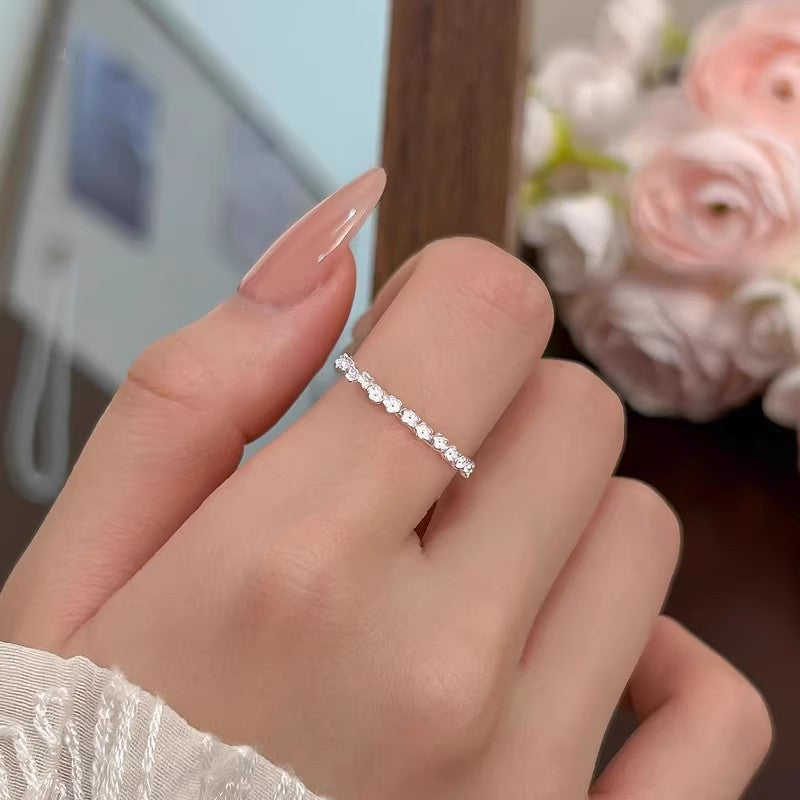 Light Luxury High-grade Korean Sweet Dignified Flowers Forefinger Rings - Mini Flower Ring MegaBDM