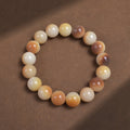 Women's & Men's Natural Bodhi Bead Pliable Temperament Hand Toy High Oil Density Bracelets - Caramel Custard round Beads 12mm * 17 PCs MegaBDM