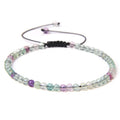 Agate Stone Braided Adjustable Gemstone Beads Bracelet - 18 MegaBDM