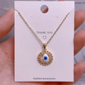 Eye Female Fashion Personality Titanium Steel Clavicle Necklaces - YJ0033 MegaBDM