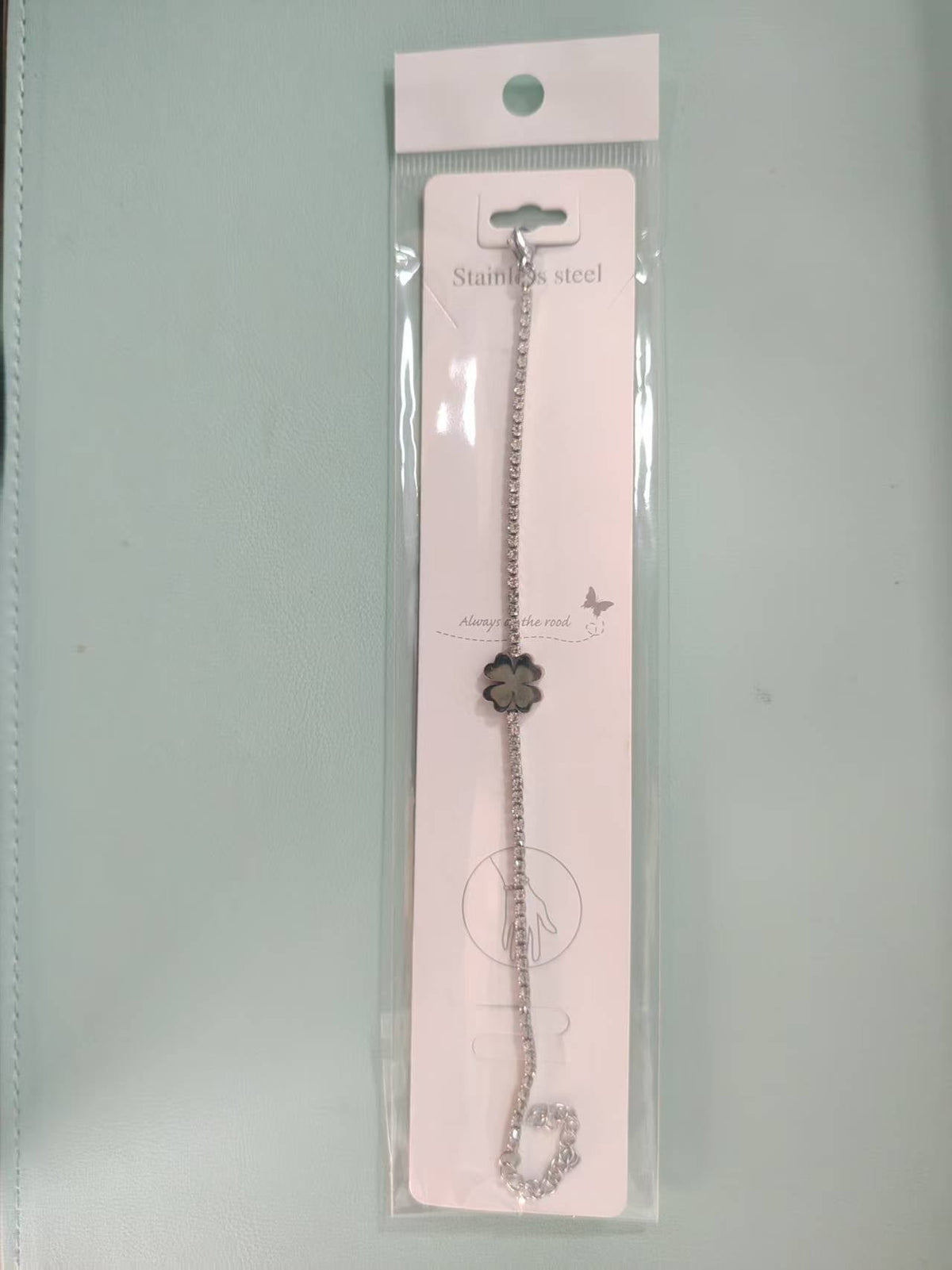 Zircon Tennis Chain Light Luxury Cold Style Girlfriends Full Diamond Bracelets - Clover Bracelet MegaBDM