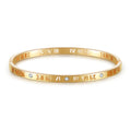 Men's Fashion Simple Titanium Steel Gold Plated Shaped Open Bracelets - ZJ6068 MegaBDM
