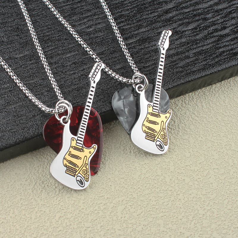 Women's & Men's Personalized Music Guitar Pick Hip Hop Pendants MegaBDM