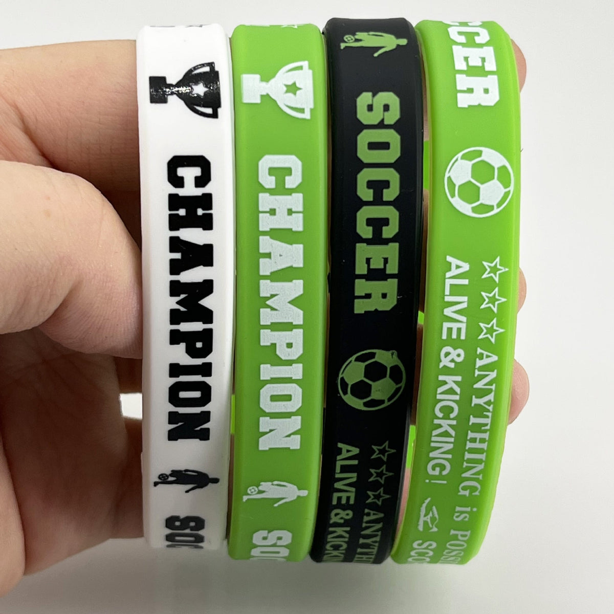 Football Silicone Sports Party Rubber Wrist Band Group Competition Fans Bracelet MegaBDM