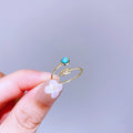 Light Luxury Minority Design Colorful Gemstone Rings - D29R1908 MegaBDM