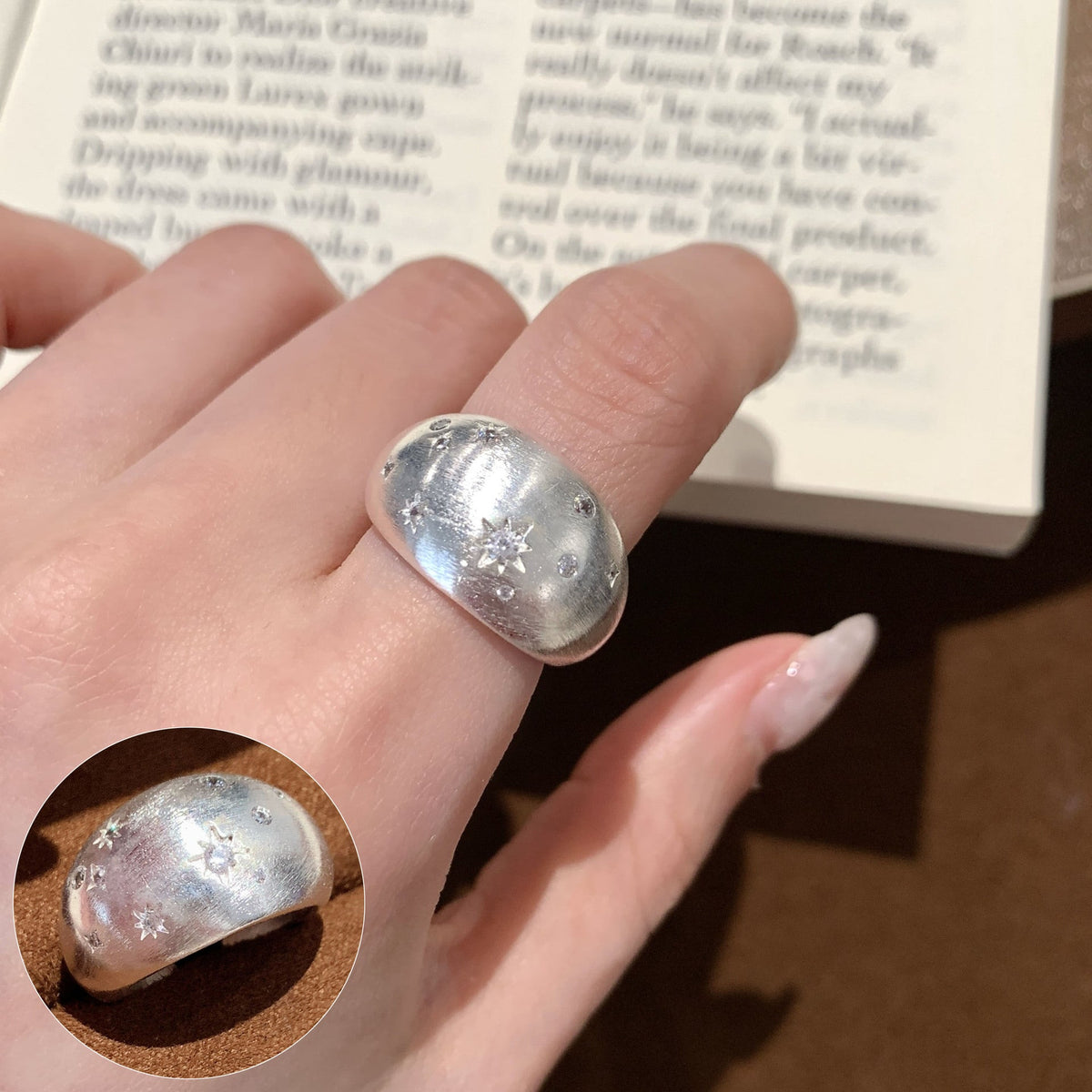 Korean Iti Pony Female Irregular Fashion Graceful Rings - JZ5379 / Adjustable Opening MegaBDM