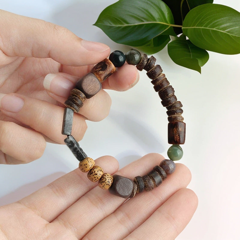 Chinese Beaded Bohemian Natural Stone National Style Bracelets MegaBDM