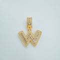 Rock Candy Personalized Fashion Hip Hop Necklaces - W-Gold (Single Pendant) MegaBDM