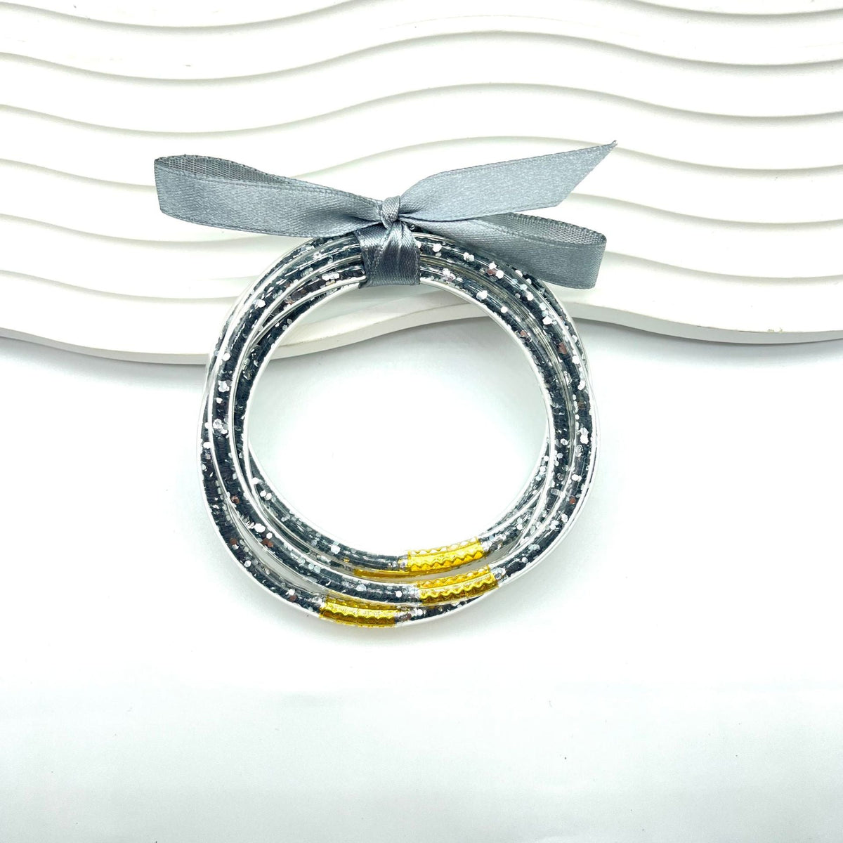 Glamorous Fashion Silicone Bright Simple Couple Bracelets - Gray MegaBDM