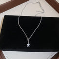 Sier Sparking Zirconium Light Luxury High-grade Clavicle Chain Pendants - 1# Necklace-Silver MegaBDM
