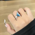 Women's Adjustable Simple Niche Design Minimalist Index Ring - No. 8 Open Ring MegaBDM