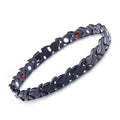 Men's Detachable Magnet Module Couple Magnetic Brace Bracelets - Small Fish Black MegaBDM