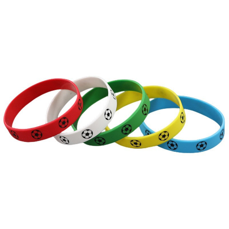 Football Silicone Qatar World Cup Theme Sports Rubber Wristband Fans Bracelets MegaBDM