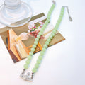 Women's Romantic Queen Mother Planet Three-dimensional Saturn Crystal Sweater Chain Necklaces - Maca Green Saturn Necklace MegaBDM