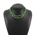 Wooden Bead Beaded Summer Dopamine Chinese Necklaces - Green MegaBDM