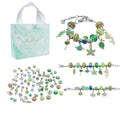 Children's Pink Crystal String Beads Unicorn Cute Bracelets - Green Suit MegaBDM