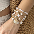 Women's Shell Summer Combination Versatile Niche Bead Bracelet - BR26Y0160 MegaBDM
