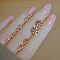 Women's Champagne Sterling Sier Round Zircon For Ear Rings - [6mm Champagne Gold] round Zircon Ear Studs MegaBDM