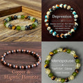 Women's & Men's Natural Tiger Eye White Crystal Prehnite Bracelets MegaBDM