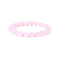 Women's & Men's Mm Natural Gemstone Outdoor Yoga Stretch Beads Bracelet - Pink crystal MegaBDM