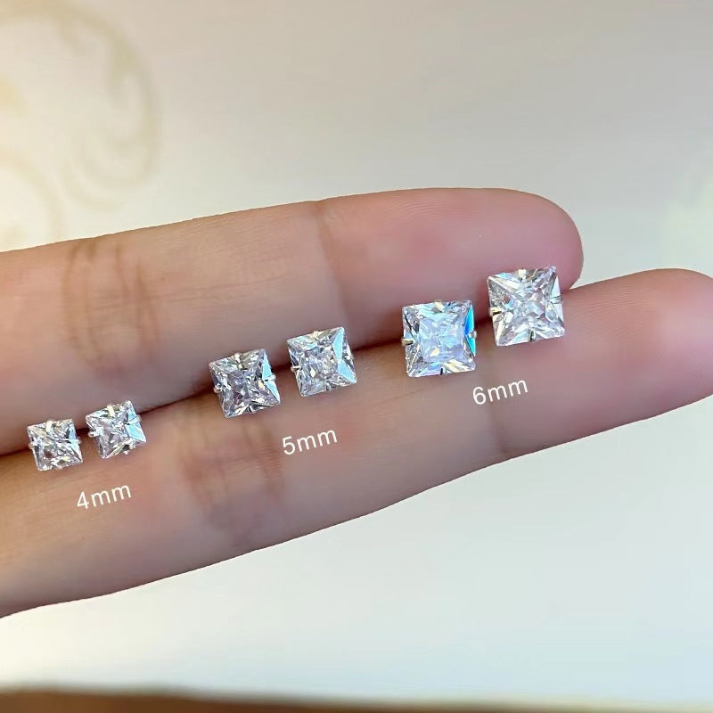 Women's Zircon For Simple Graceful Petite Raise Earrings MegaBDM