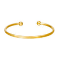 Men's Fashion Simple Titanium Steel Gold Plated Shaped Open Bracelets - ZJ8356 MegaBDM