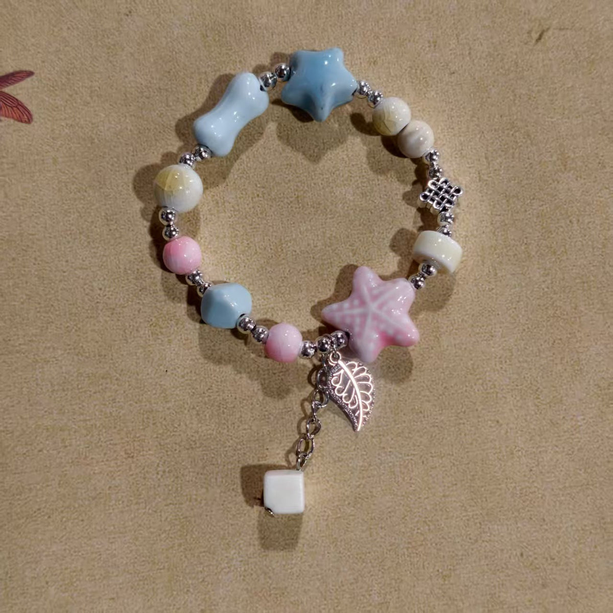 Retro Chinese Cold Sweet Cool Dual Bracelets - Purple Butterfly C6 MegaBDM