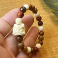 Women's & Men's Wooden Beaded Small Specifications Rosary Decorative Bracelet MegaBDM