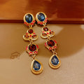 Clavicle Chain Temperament Trend Retro Easy Necklaces - 59# Silver Needle-Golden-Blue MegaBDM