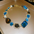 Clavicle Chain Temperament Trend Retro Easy Necklaces - 45# Necklace-Golden-Blue MegaBDM