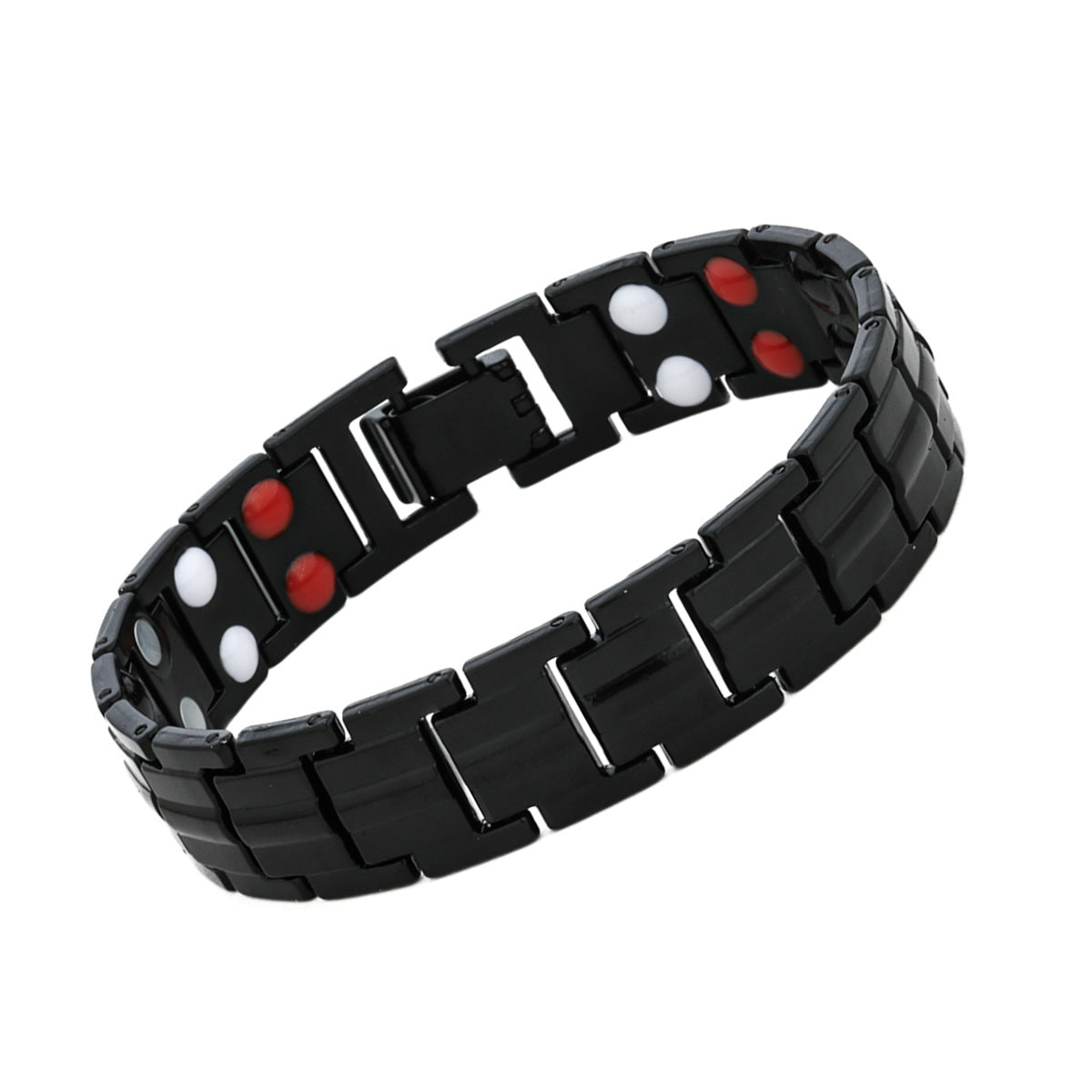 Red Copper Approved Bronze Dragon Pattern Double Bracelet - Black Red White Black Oil Style MegaBDM