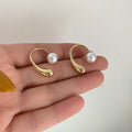 Women's Drop Pearl Light Luxury Simplicity Ear Clip Fashion Personalized Earrings - Water Drop Pearl Earrings MegaBDM