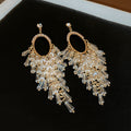 Zircon Butterfly Water Drop Ear Female Rings - 53 Silver Needle-Gold MegaBDM