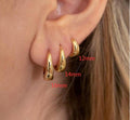 Fashion Simple Big High-grade Style Metal Ear Earrings - 5791704 / Copper MegaBDM