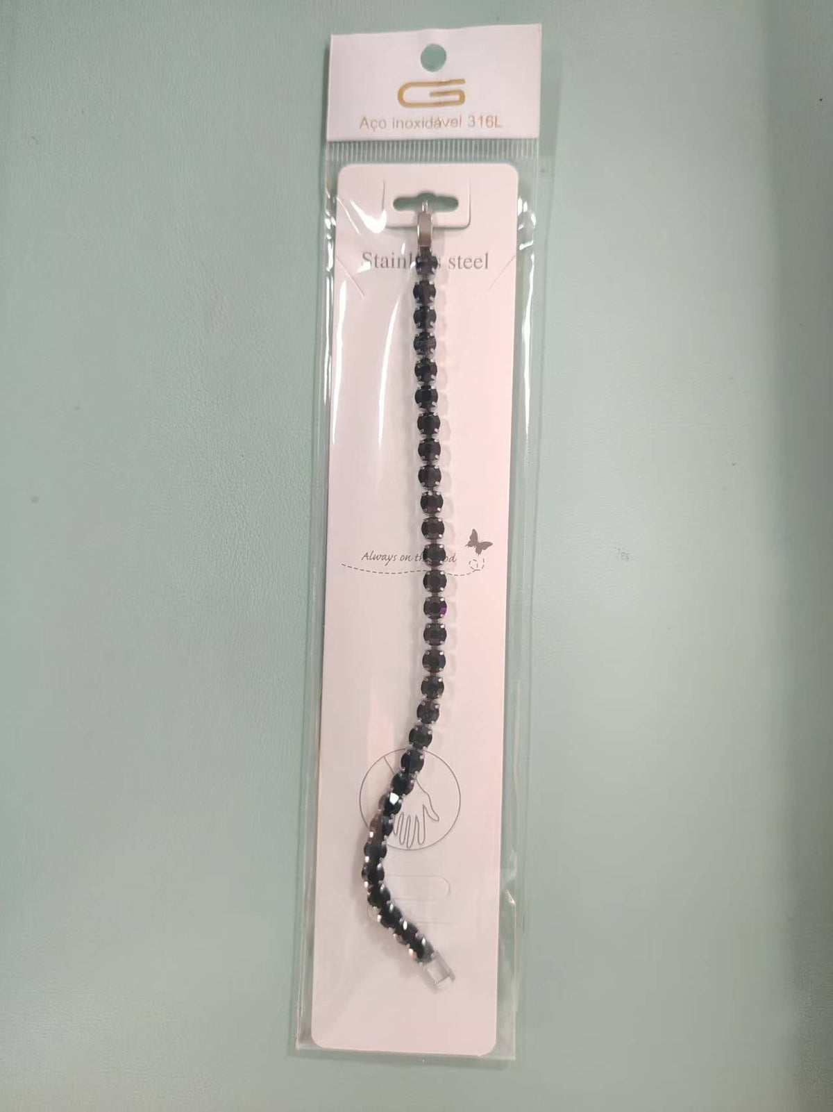 Zircon Tennis Chain Light Luxury Cold Style Girlfriends Full Diamond Bracelets - Black Full Diamond Bracelet MegaBDM