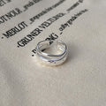 Women's Korean Style Simple Irregular Sterling Sier Rings - 7791 MegaBDM