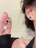 You Asymmetric Star Zircon Female High-grade Earrings MegaBDM