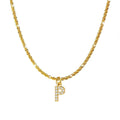 Steel Sparkling Female Inlaid Zirconium English Letters Clavicle Chain High Necklace - P MegaBDM