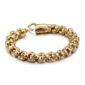 Men's Steel Skull Trendy Unique Stainless Ghost Bracelets - Golden KB102745-BD / 18.5cm MegaBDM