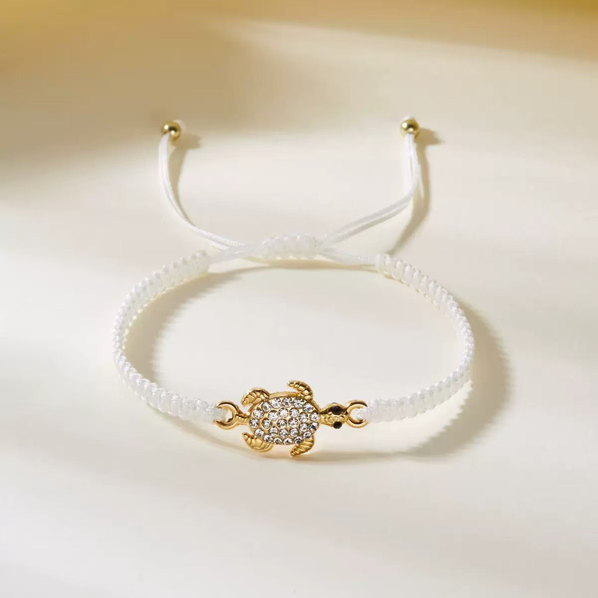 Turtle Carrying Strap Hand Weaving Long-term Straight Bracelets - #1 White MegaBDM