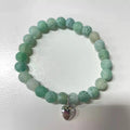 Women's & Men's Pink Zebra Beads Holiday Gift Friendship Bracelets - Green Wind Love without Card MegaBDM
