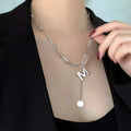 Women's & Men's Fashion Simple Titanium Steel Sweater Chain Personalized Hip Hop Necklace - B32 MegaBDM