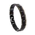 Durable Elegant Men's Detachable Magnet Magnetic Bracelet - Black Gold-Multi-Point MegaBDM