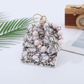 Sports Wooden Bead Card Holder Document Bracelets - Heart-Shaped Baseball (Big Bead) MegaBDM
