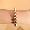 Women's Oversized Pearl Large Particle Round Imitation Elegant Banquet Bracelets - 7 MegaBDM