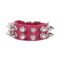Rock Pointed Rivet Exaggerated Personalized Double Bracelets - Rose Red MegaBDM