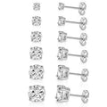 Women's Fashion Classic Round Zircon Diamond Earrings MegaBDM
